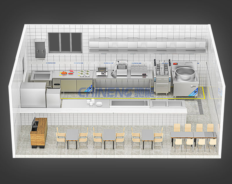 牛羊肉汤汤粉面粥店3D效果图